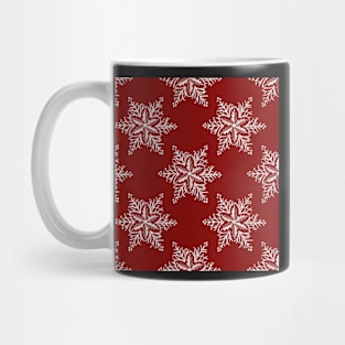 Red snowflake Mug